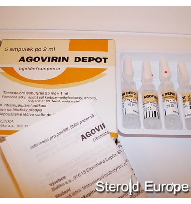 Agovirin Depot, Testosterone izobutyrate, 50mg/amp (5 amp), Biotika