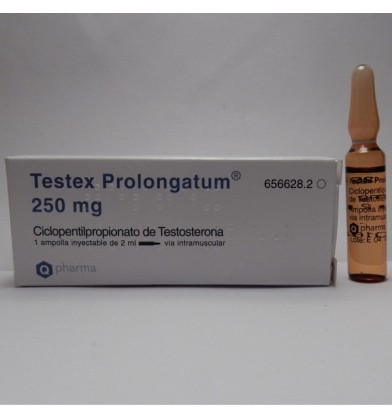 Testex Elmu Prolongatum, (testosterone cypionate), 250mg/2ml, Q Pharma